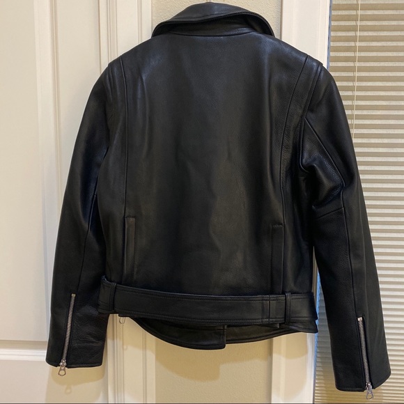 NWT Madewell Ultimate Leather Motorcycle Jacket -M - Picture 5 of 8